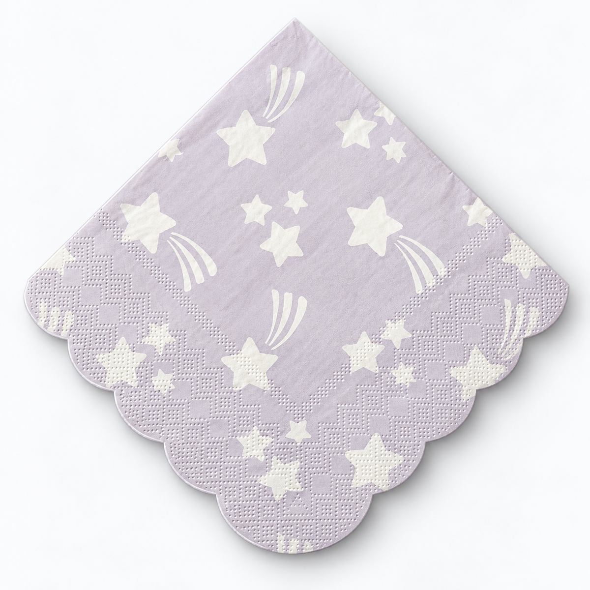 Gymnasts Star Scalloped Napkins