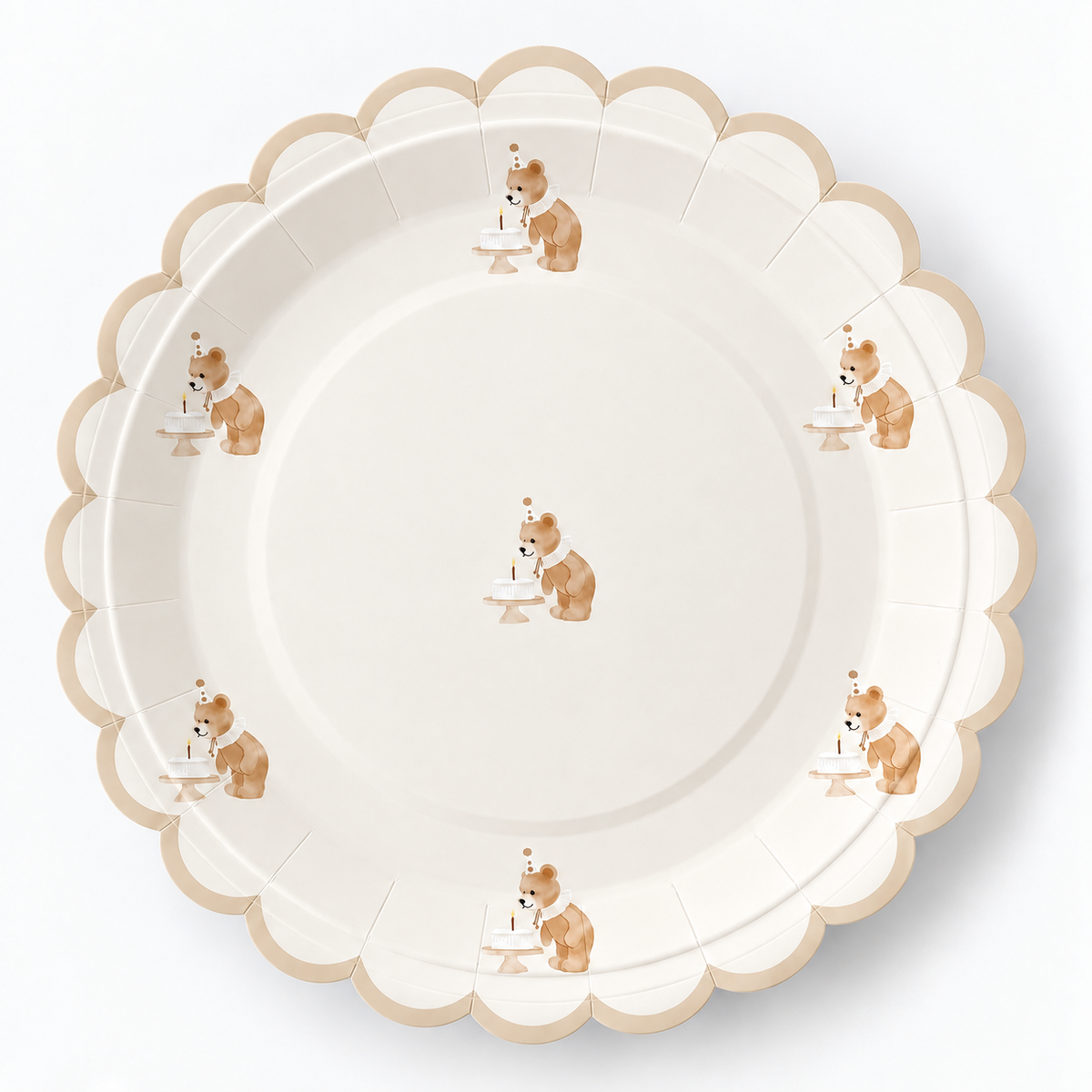 Birthday Bear Plate (8 pack)