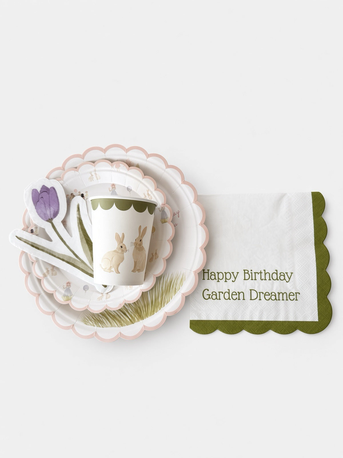 Garden Collection Scalloped Napkin