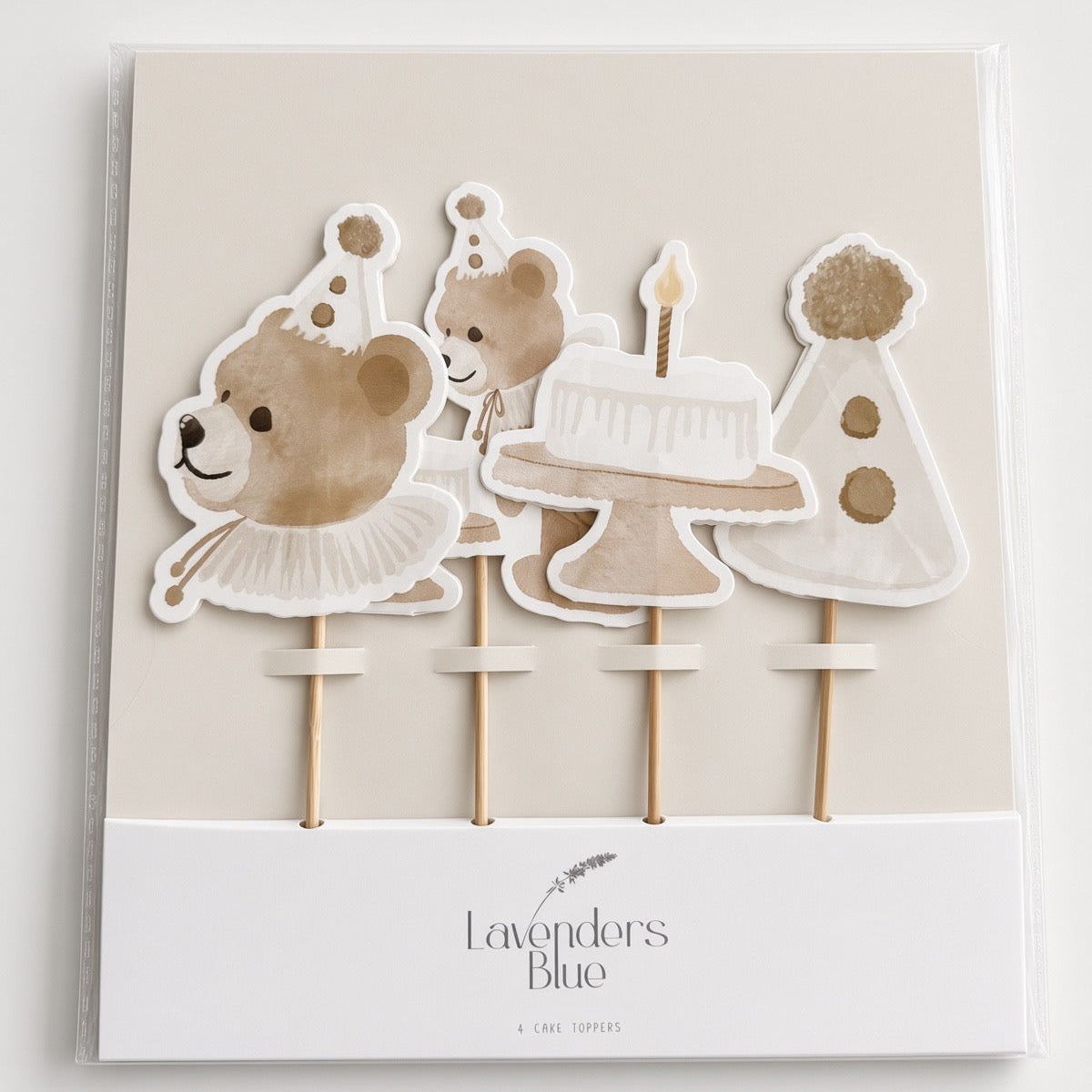 Birthday Bear Cake Toppers