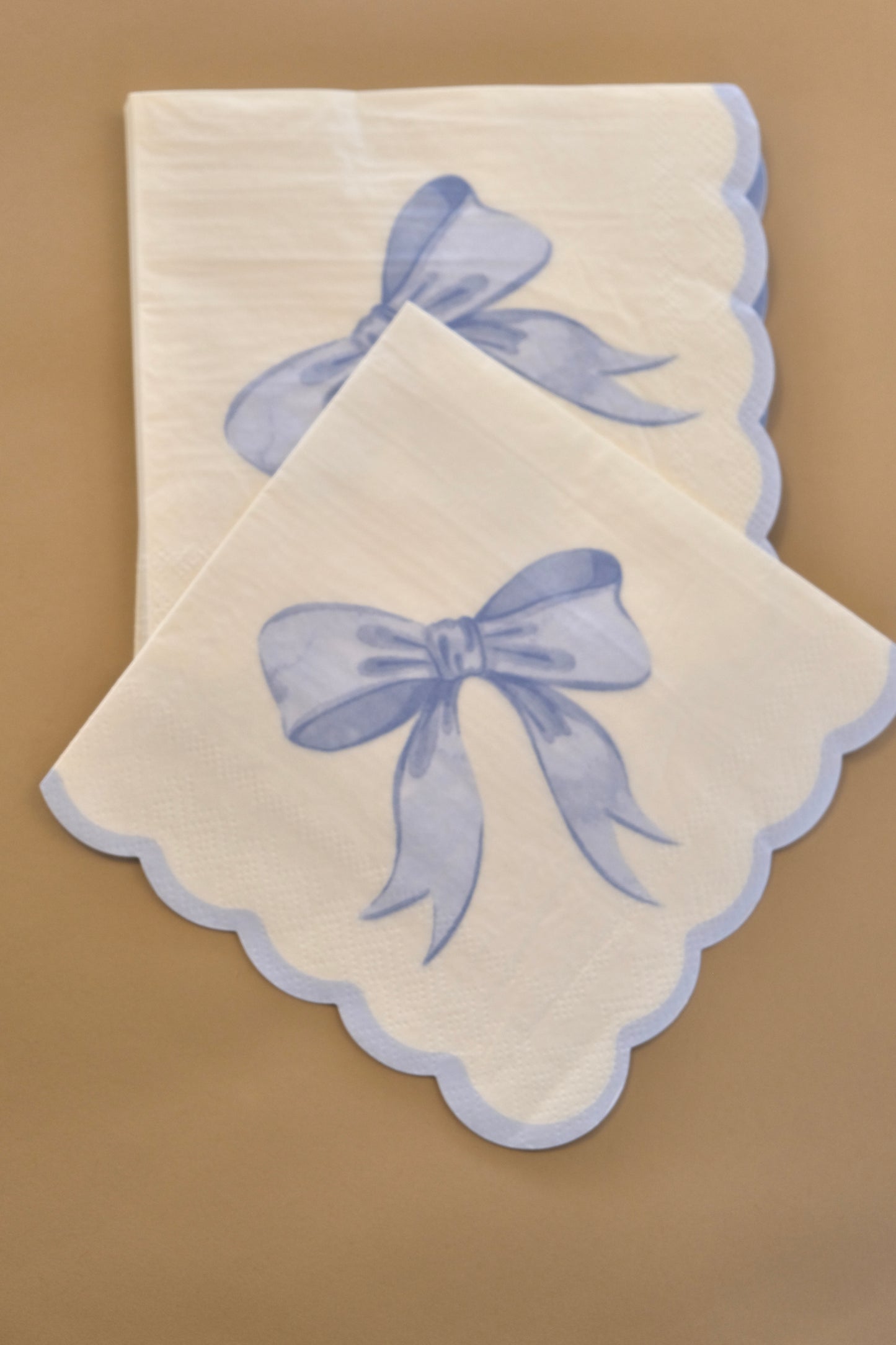 Birthday Duck Scalloped Bow Napkin