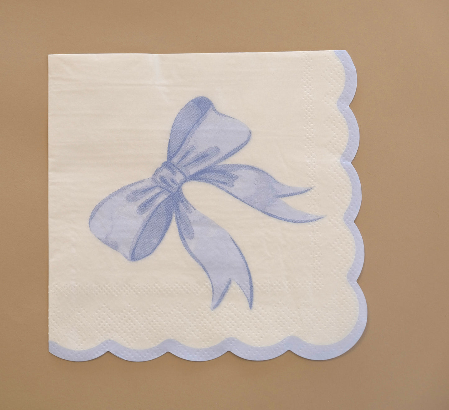Birthday Duck Scalloped Bow Napkin