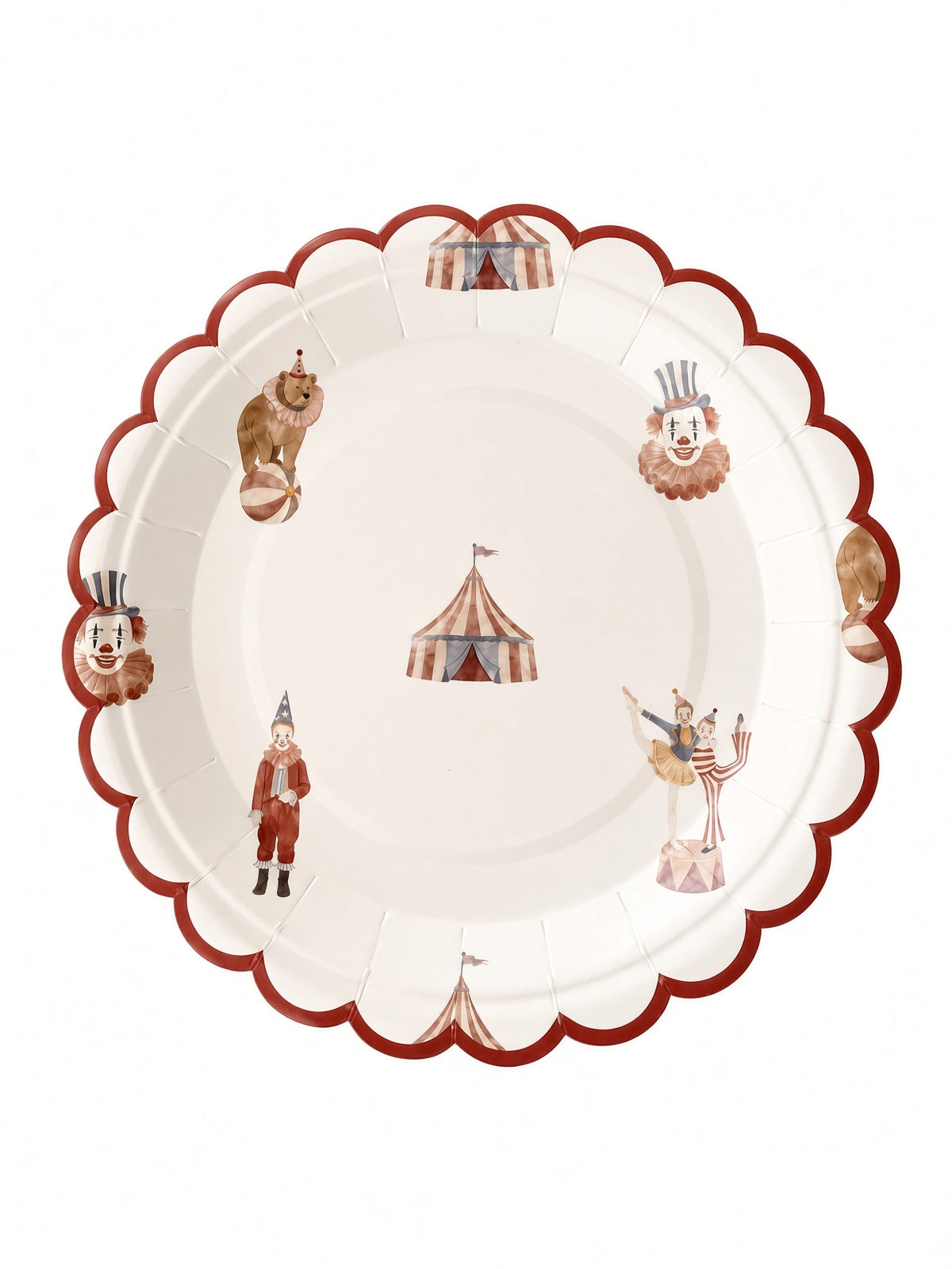 Circus Theme Small Paper Plate