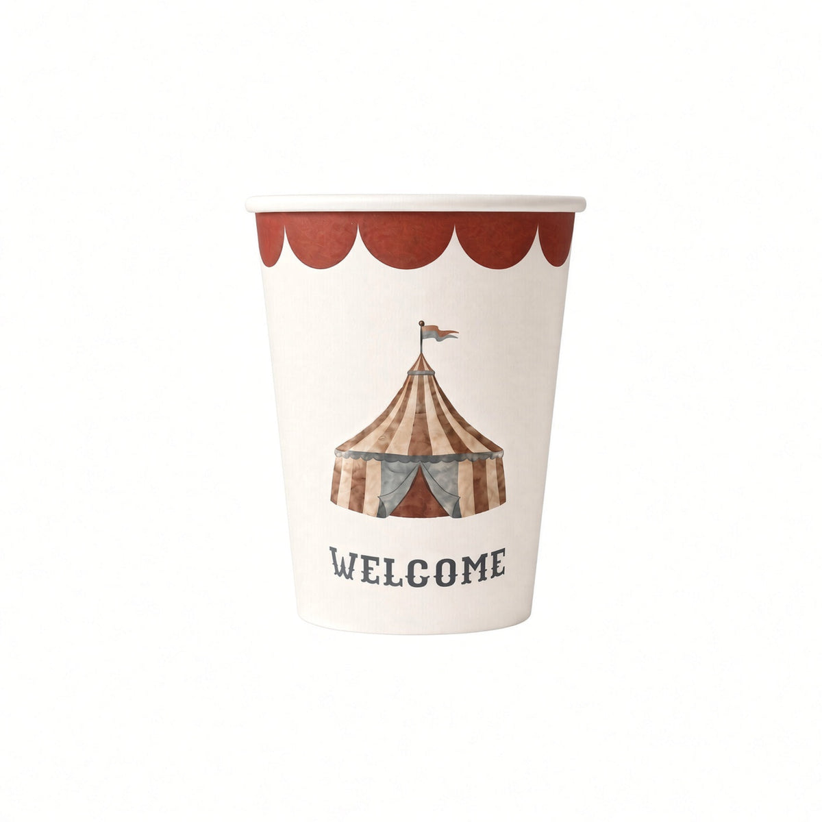 Circus Theme Paper cups (pack of 8)