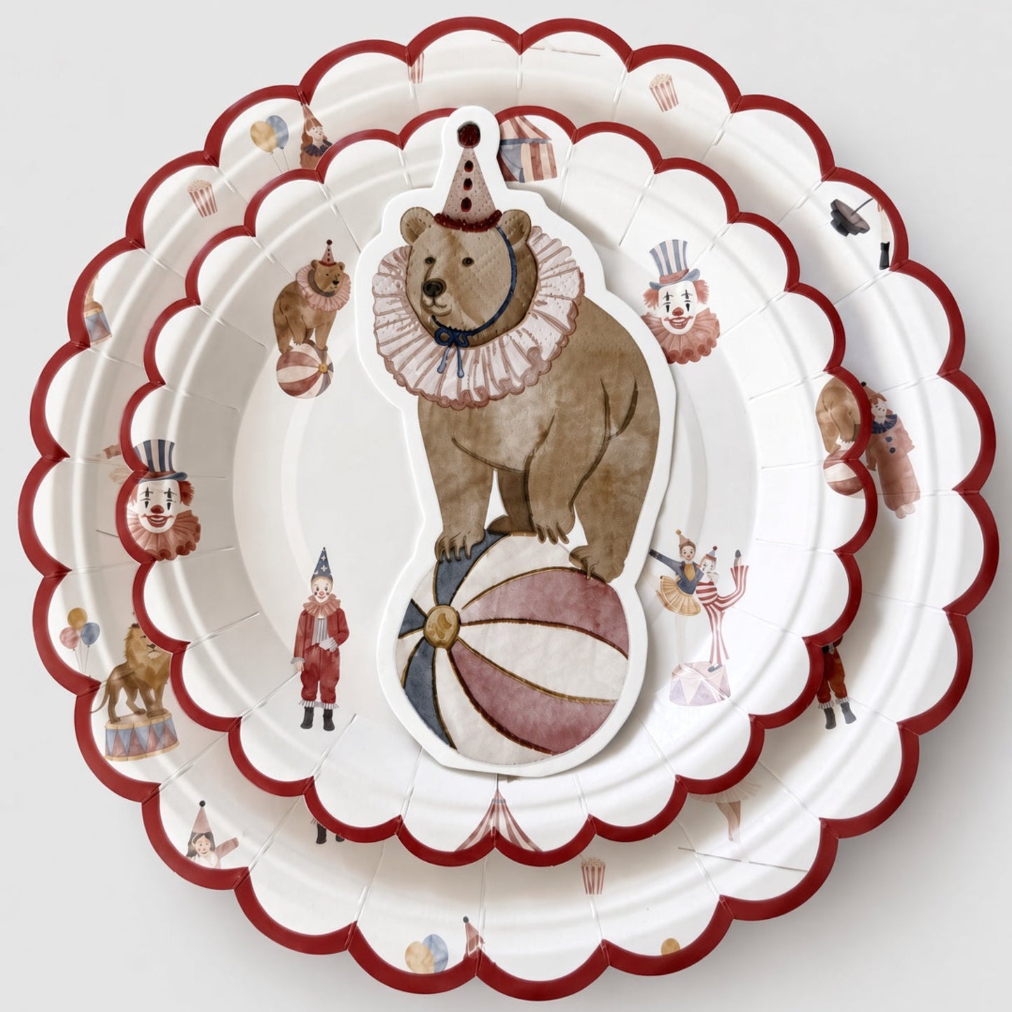 Circus Theme Small Paper Plate