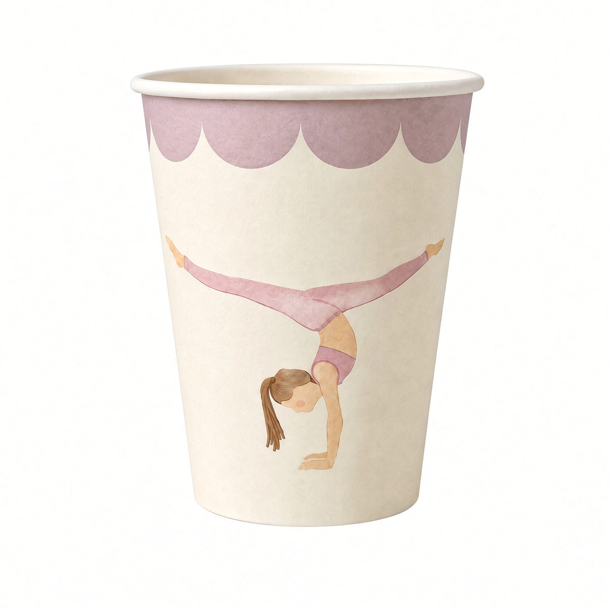 Gymnasts in Pastel Cups (8 pack)