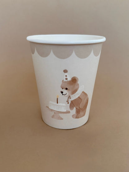 Birthday Bear Tableware Essentials Set (for 8 guests)