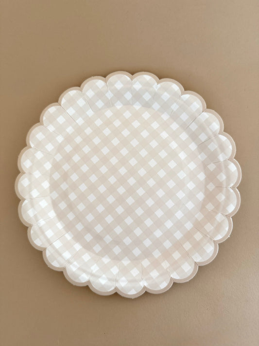 Birthday Beat Dessert Plate (Gingham)