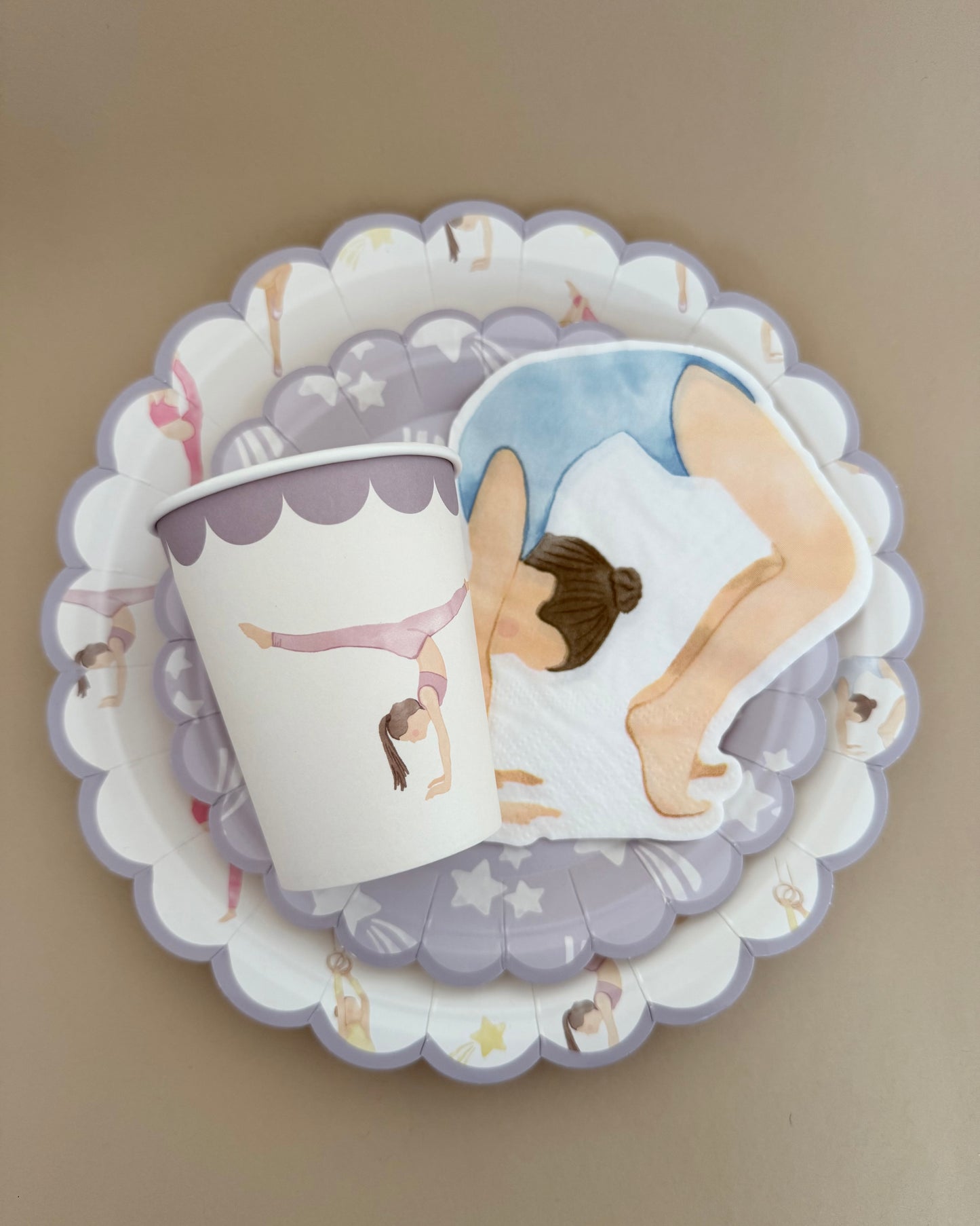 Gymnasts Petite Dessert Napkin