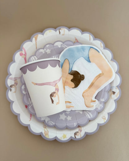 Gymnasts Petite Dessert Napkin