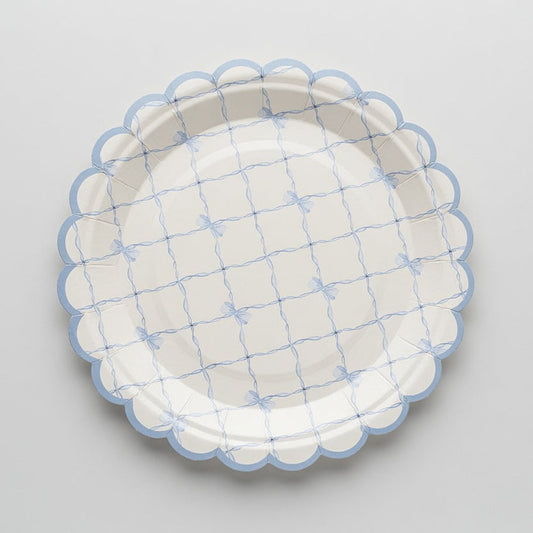 Birthday Duck Dessert Plate (Heavenly Blue Bow)