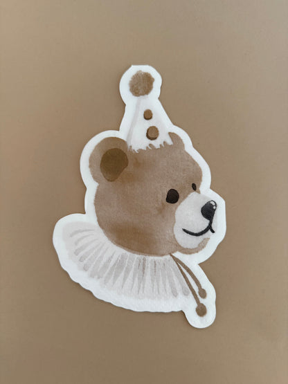 Birthday Bear Tableware Essentials Set (for 8 guests)