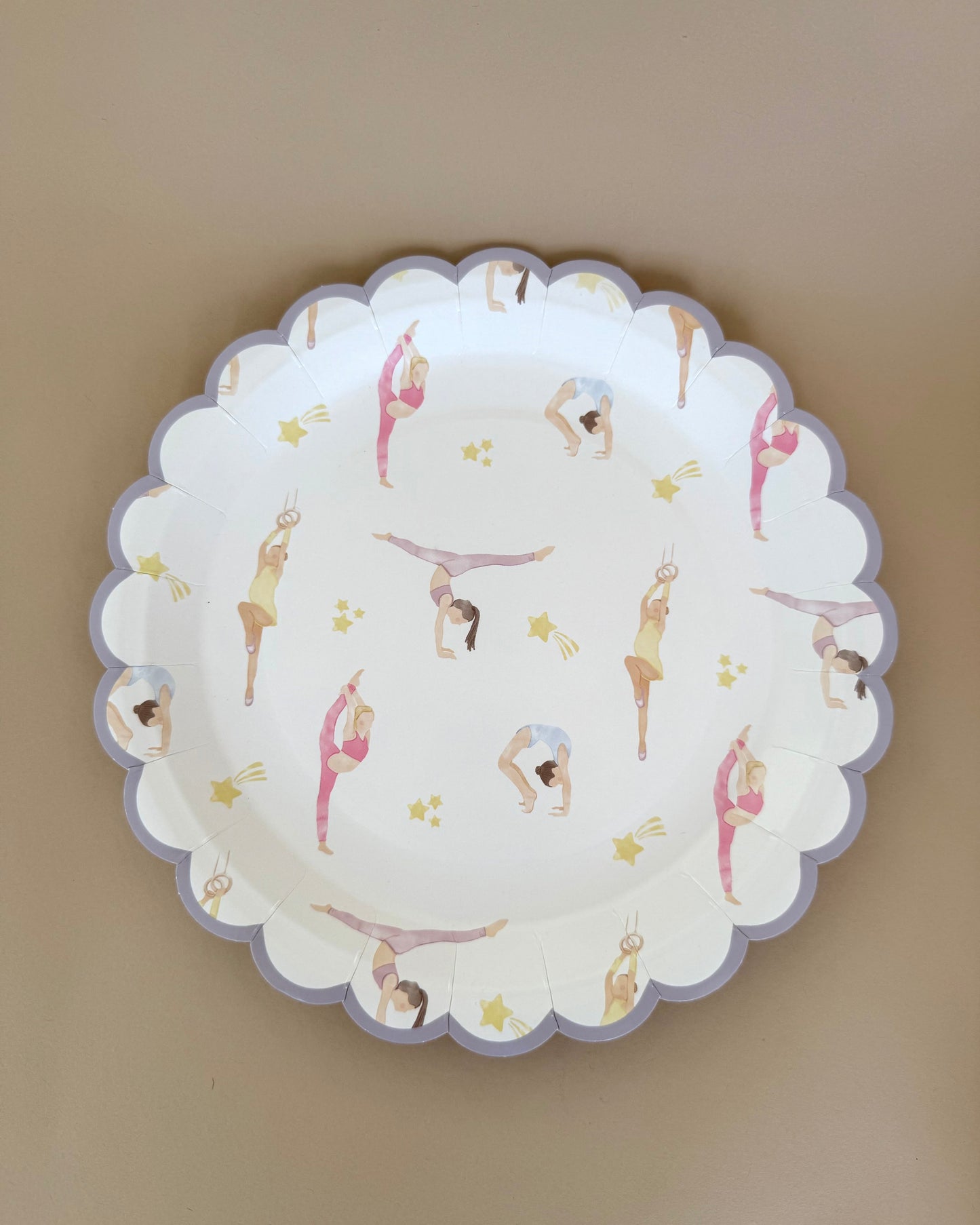Gymnasts in Pastel Plate