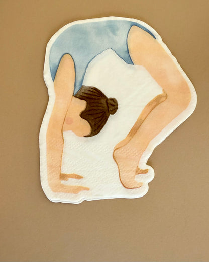 Gymnasts Petite Dessert Napkin