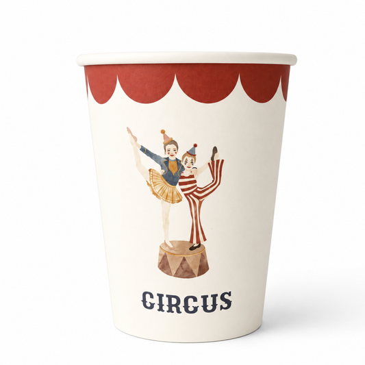 Circus Theme Paper cups (pack of 8)