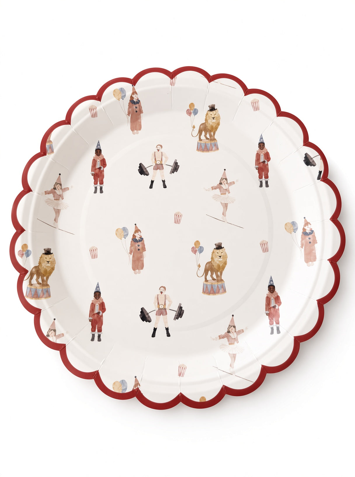Circus Theme Tableware Essentials Set- Plates, Cups & Napkins for 8 guests