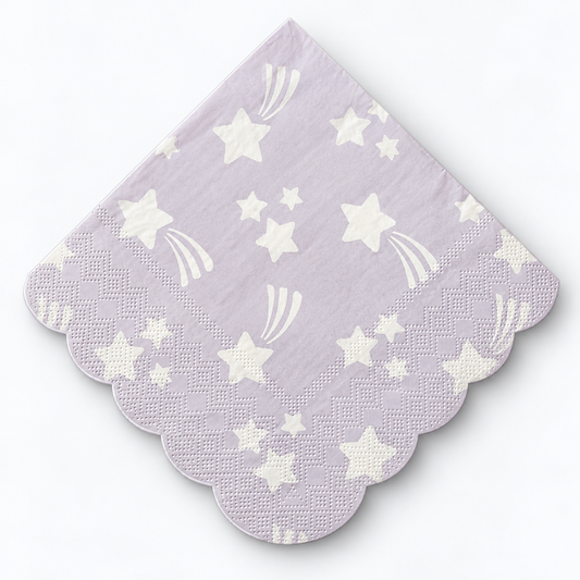 Gymnasts Star Scalloped Napkins