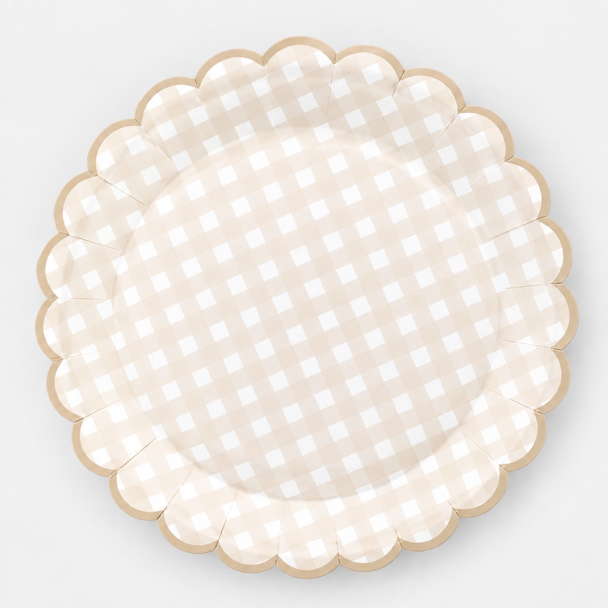 Birthday Bear Dessert Plate (Gingham)