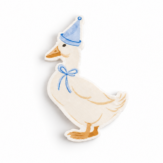 Birthday Duck Petite Dessert Napkins