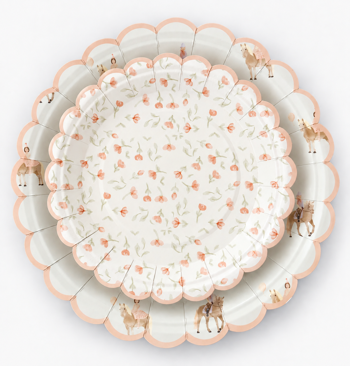 Floral Dessert Plate (8 pack)