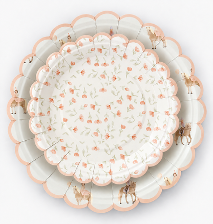 Floral Dessert Plate (8 pack)