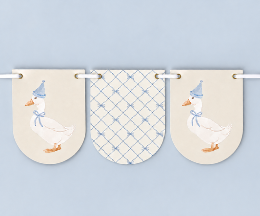 Birthday Duck Bunting Decoration