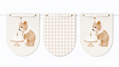 Birthday Bear Deluxe Bundle (8 guests + decor)