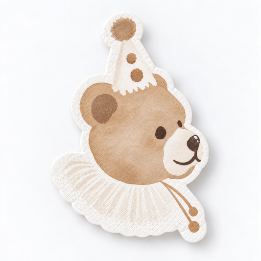 Birthday Bear Petite Dessert Napkins