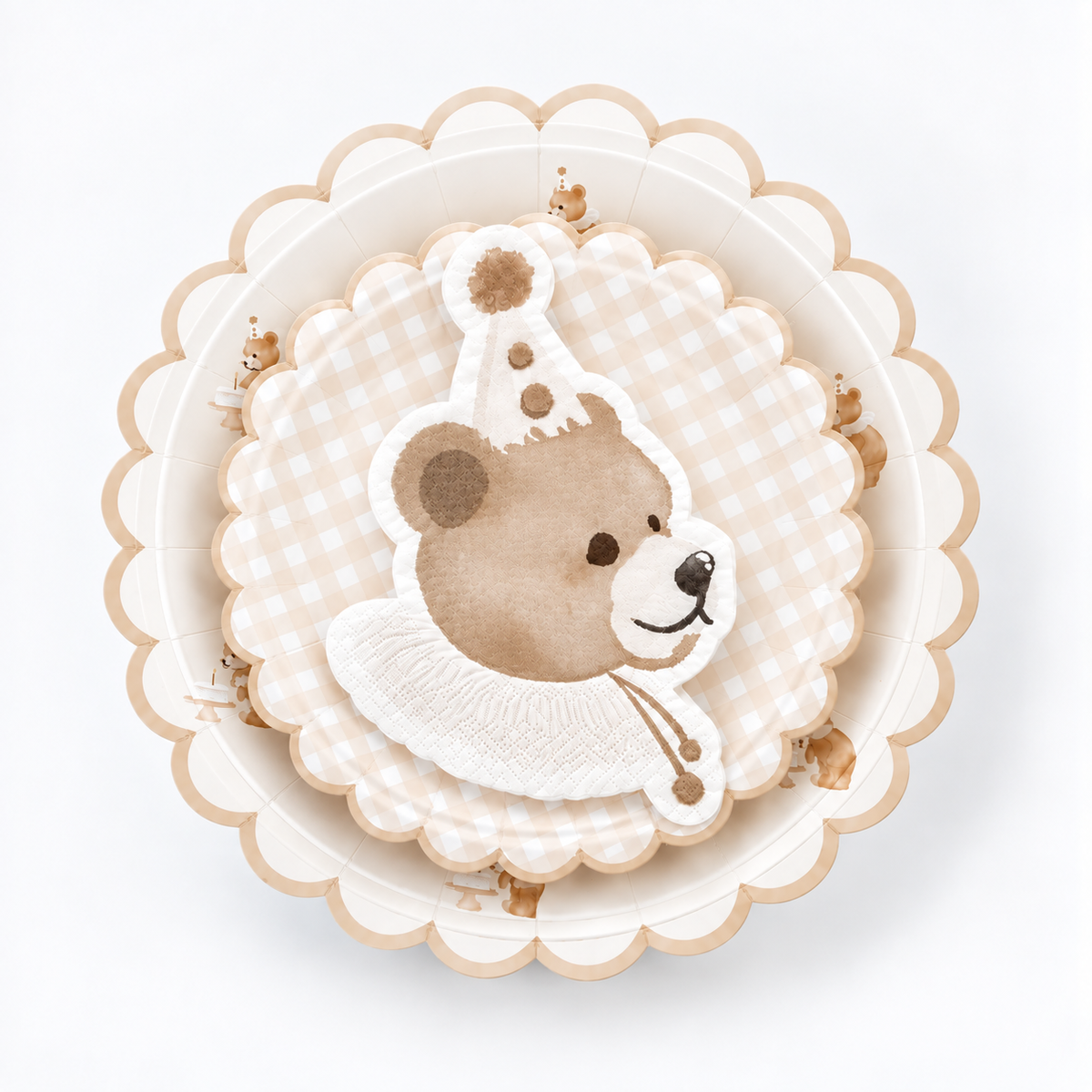 Birthday Bear Petite Dessert Napkins