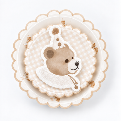 Birthday Bear Petite Dessert Napkins