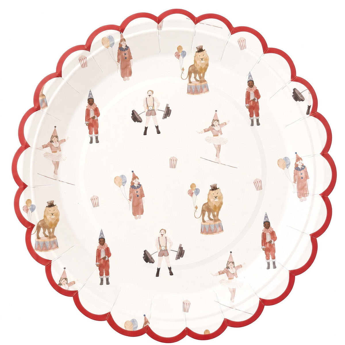 Circus Theme Large Paper Plate