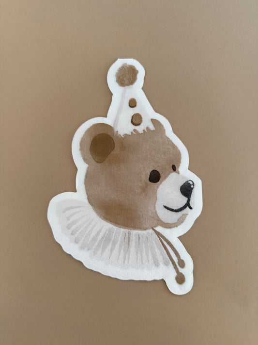 Birthday Bear Petite Dessert Napkins