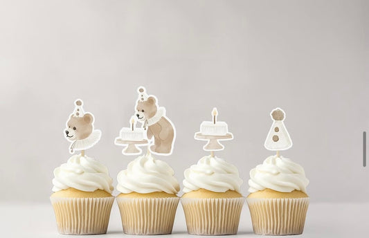 Birthday Bear Cake Toppers