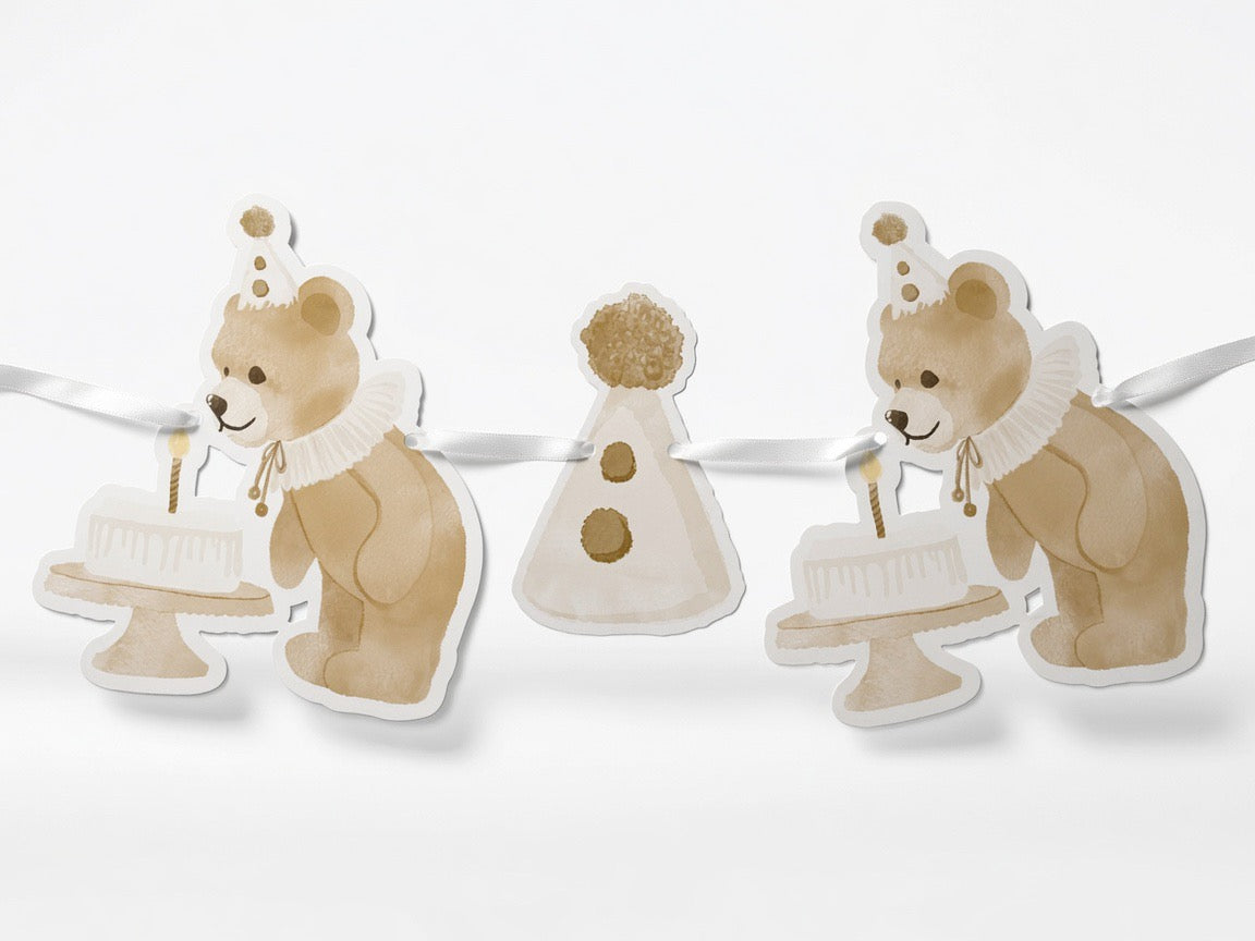 Birthday Bear Garland