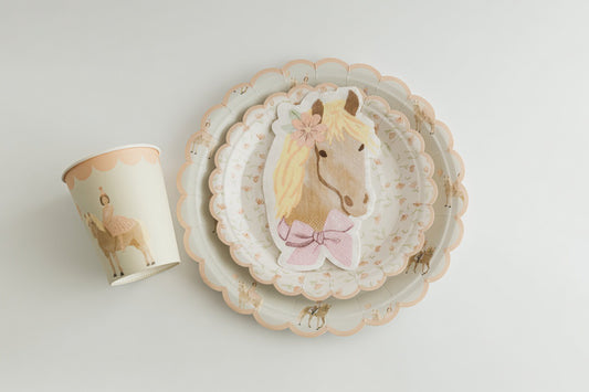 Birthday Girl on Horse Tableware Essentials Set