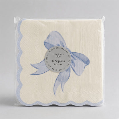 Birthday Duck Scalloped Bow Napkin