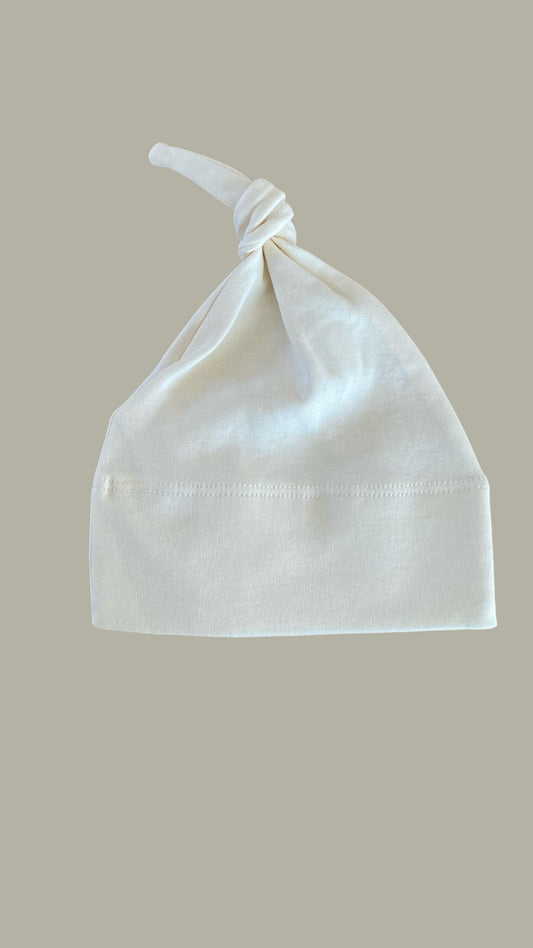 Organic Baby Classic Knotted Hat - Ivory