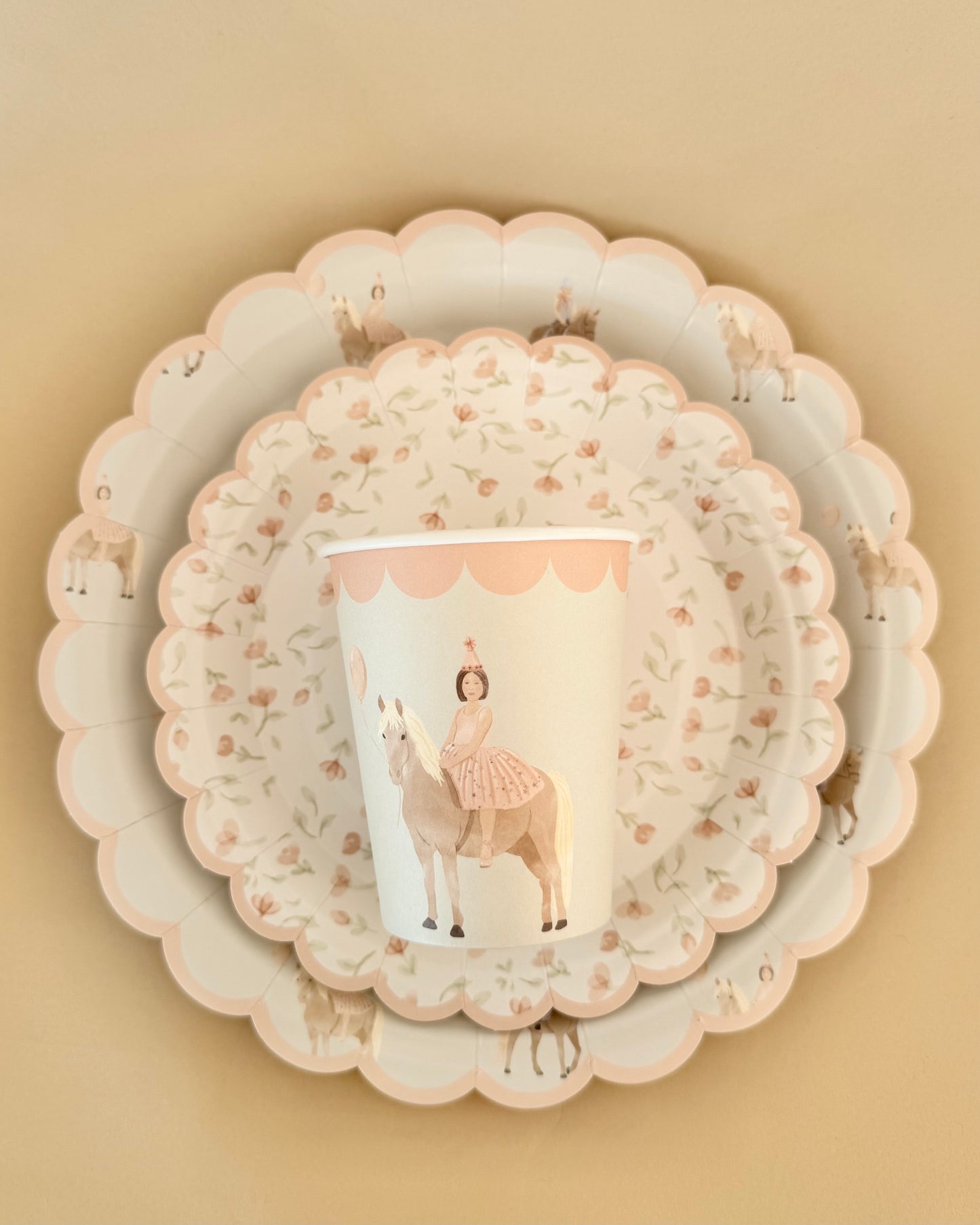 Birthday Girl on Horse Cups