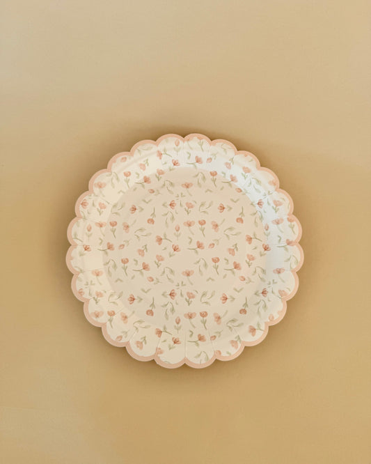 Floral Dessert Plate