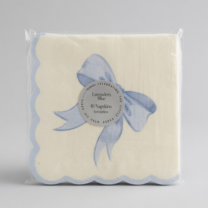 Birthday Duck Scalloped Bow Napkin