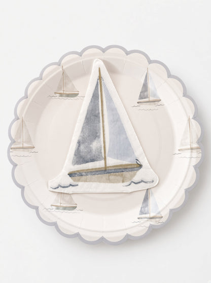 Sailboat Large Paper Plate (8 pack)