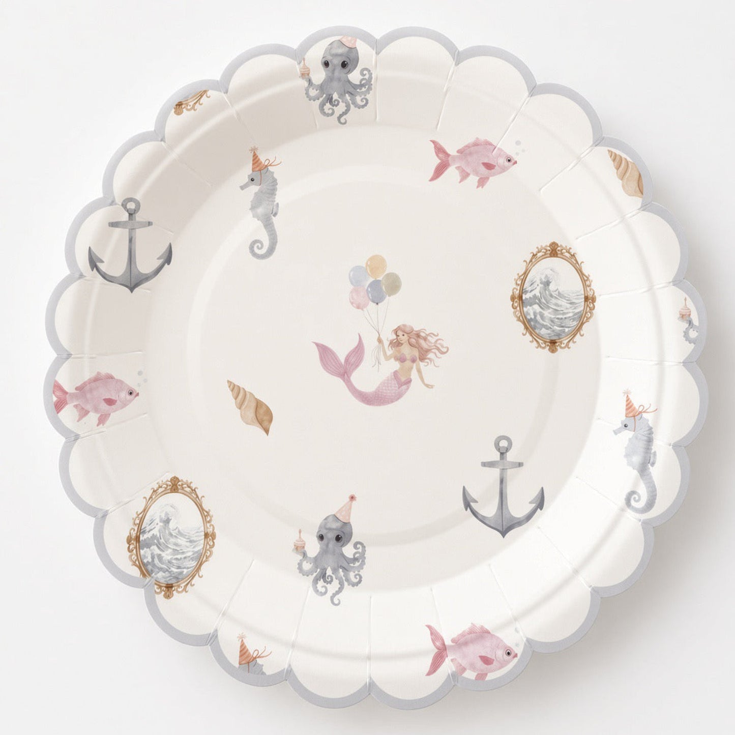 Sailboat Theme Small Paper Plate (8 pack)