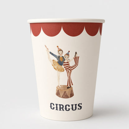 Circus Theme Paper cups (pack of 8)