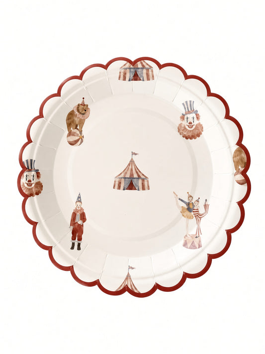 Circus Theme Small Paper Plate
