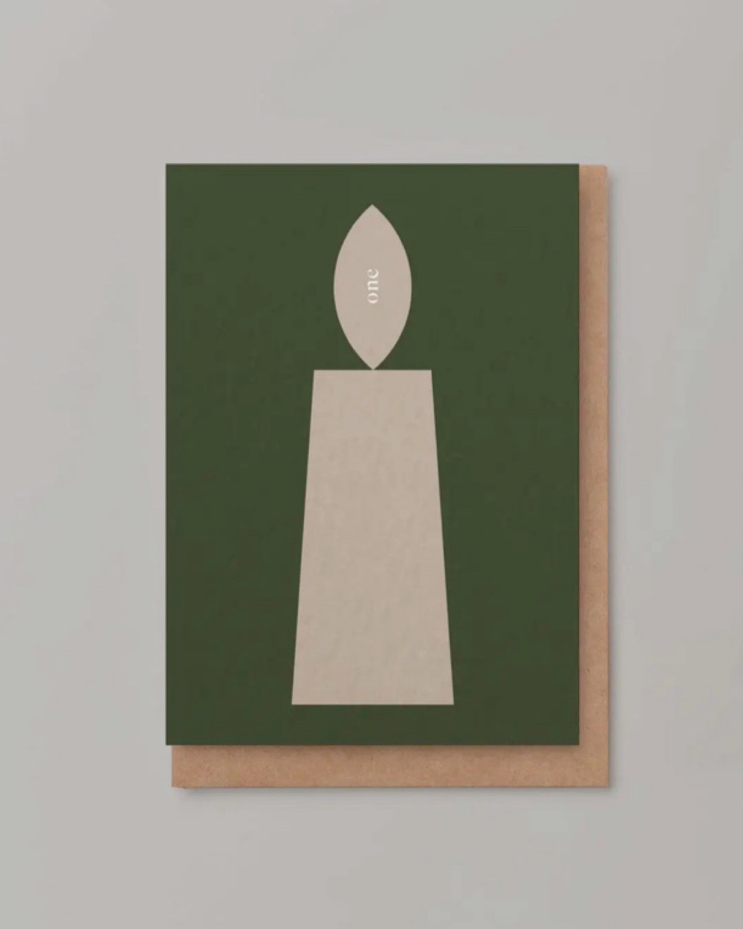Number First Birthday Card (with candle)