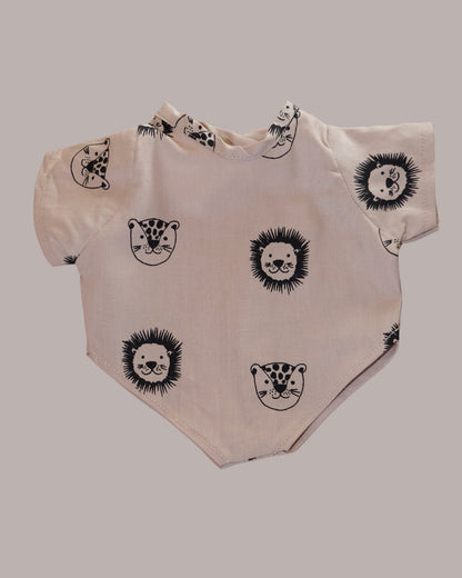 Lion Tiger Doll Short Jumpsuit