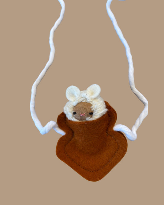 Tiny Mouse with Pouch