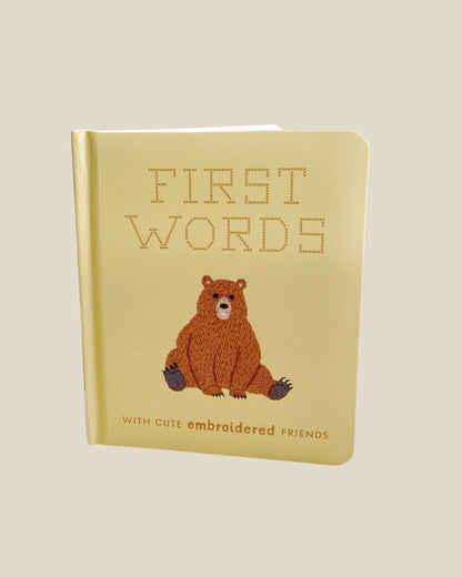 First Words Book with Cute Embroidered Friends