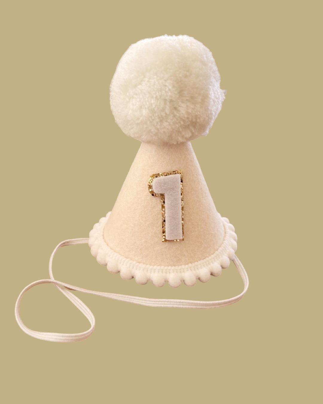 Cream Party Hat