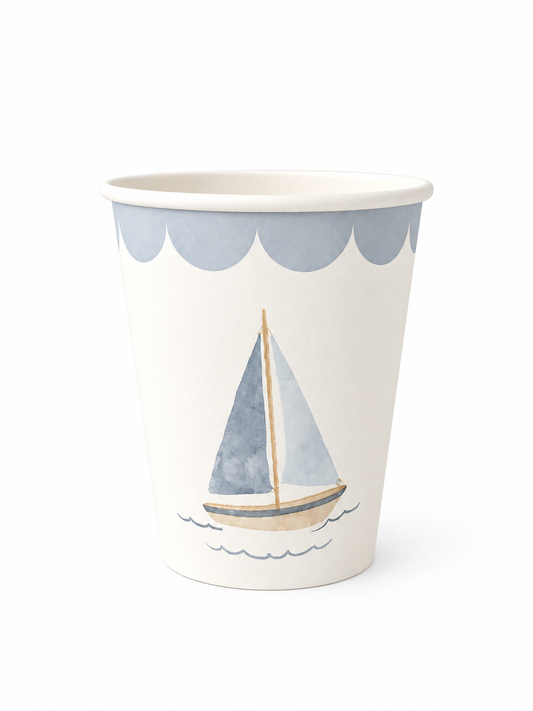 Sail boat Collection Paper Cups (pack of 8)